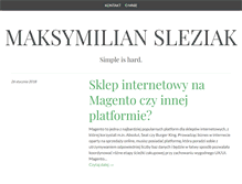 Tablet Screenshot of maksymilian.sleziak.com